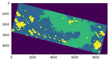 Surface water extent planet dove image